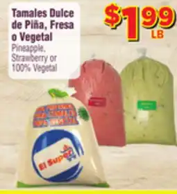 El Super Fresh Pineapple, Strawberry or 100% Vegetal offer
