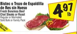 El Super Fresh Boneless Beef Clod Steaks or Roast offer