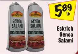 El Super Eckrich Genoa Salami offer