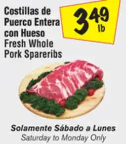 El Super Fresh Whole Pork Spareribs offer