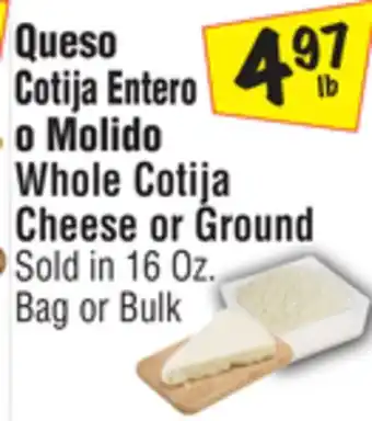 El Super Whole Cotija Cheese or Ground offer