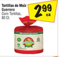 El Super Guerrero Corn Tortillas offer