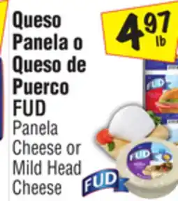 El Super FUD Panela Cheese or Mild Head Cheese offer