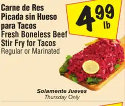 El Super Fresh Boneless Beef Stir Fry for Tacos offer