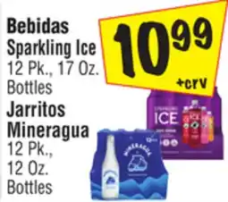 El Super Bebidas Sparkling Ice 12 Pk., 17 Oz. Bottles Jarritos Mineragua 12 Pk., 12 Oz. Bottles offer