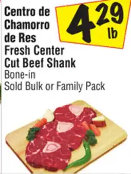 El Super Fresh Center Cut Beef Shank offer
