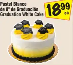 El Super Graduation White Cake offer