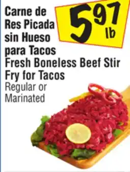 El Super Fresh Boneless Beef Stir Fry for Tacos offer