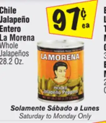 El Super Whole Jalapeños offer