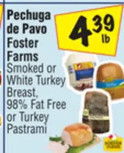 El Super Smoked or White Turkey Breast, 98% Fat Free or Turkey Pastrami offer
