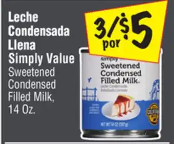 El Super Simply Value Sweetened Condensed Filled Milk offer