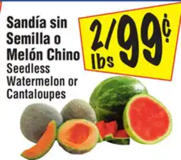 El Super Seedless Watermelon or Cantaloupes offer