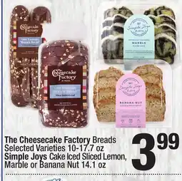 Super King Markets The Cheesecake Factory Breads, 10-17.7 oz Simple Joys Iced or Nut offer