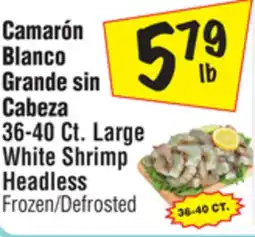 El Super 36-40 Ct. Large White Shrimp Headless offer