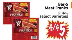 Foodmaxx Bar-S Meat Franks offer