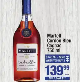 Super King Markets Martell Cordon Bleu Cognac offer