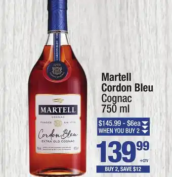 Super King Markets Martell Cordon Bleu Cognac offer