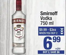 Super King Markets Smirnoff Vodka offer