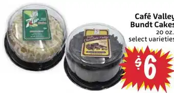 Foodmaxx Café Valley Bundt Cakes offer