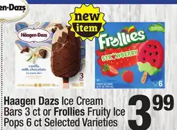 Super King Markets Haagen Dazs Ice Cream Bars 3 ct or Frollies Fruity Ice Pops 6 ct offer