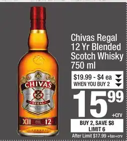 Super King Markets Chivas Regal 12 Yr Blended Scotch Whisky offer