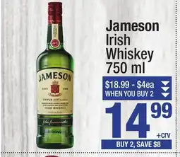 Super King Markets Jameson Irish Whiskey offer
