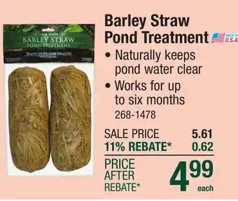 Menards Summit Barley Straw Pond Treatment Bales (2 - 1000 gal bales) offer