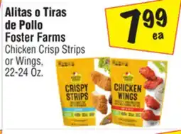 El Super Foster Farms Chicken Crisp Strips or Wings offer