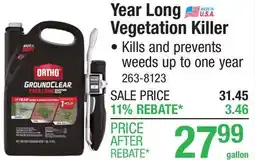Menards Ortho GroundClear Year Long Vegetation Killer with Comfort Wand - 1 gal offer
