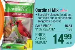 Menards Enchanted Garden Cardinal Mix Premium Wild Bird Food Seed Blend - 20 lb offer