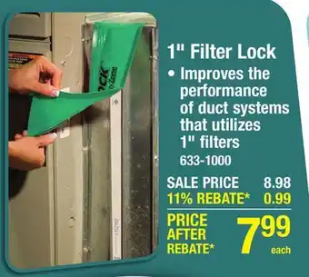Menards FilterLock 1 Air Filter Replacement Seal offer