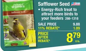 Menards Enchanted Garden Safflower Premium Wild Bird Food Seed - 8 lb offer