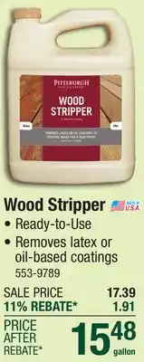 Menards Pittsburgh Paints & Stains Exterior Wood Stripper - 1 gal offer