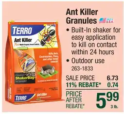 Menards Terro Granules Ant Killer - 3 lb offer