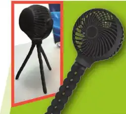 Menards Rechargeable Portable Tripod Fan offer