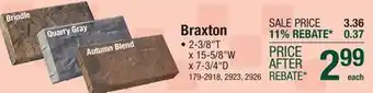 Menards 8 x 16 Quarry Gray Braxton Paver offer