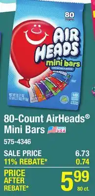 Menards Airheads Mini Bars - 32.17 oz offer