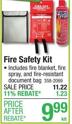 Menards Fire-Off Emergency Fire Safety Kit offer