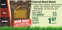 Menards Red Wood Mulch - 2.0 Cu. Ft offer