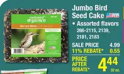 Menards Enchanted Garden Birds Blend Jumbo Bird Seed Cake - 32 oz offer