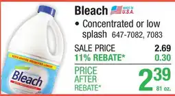 Menards Solutions Concentrated Bleach - 81 oz offer