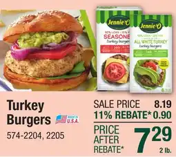 Menards Jennie-O Seasoned Turkey Burgers - 32 oz offer
