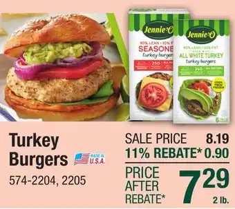 Menards Jennie-O Seasoned Turkey Burgers - 32 oz offer