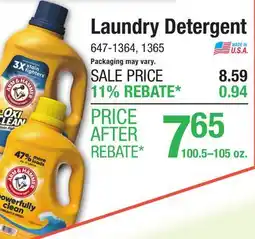 Menards Arm & Hammer Plus OxiClean Fresh Scent Liquid Laundry Detergent - 100.5 oz offer