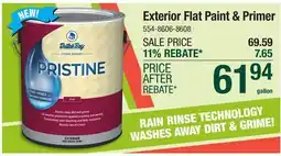 Menards Dutch Boy Pristine Exterior Flat Airy Aqua 100% Acrylic Paint + Primer - 1 gal offer