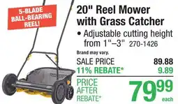 Menards Yardworks 20 5-Blade Reel Push Lawn Mower offer