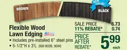Menards Redy-Edge 3' Wood Landscape Edging offer