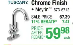 Menards Tuscany Meyrin Two Handle 4 Centerset Polished Chrome Bathroom Sink Faucet offer