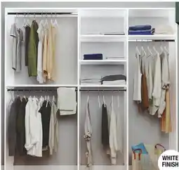 Menards Dakota Closets 87W x 86-1/2H x 14D White Closet System offer