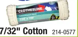 Menards KingCord 7/32 x 100' Blended Polyester-Cotton Diamond Braid Clothesline offer